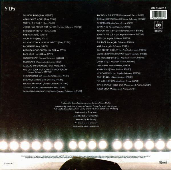 Bruce Springsteen & The E Street Band ~ Live/1975-85 (Vinyl) - Djungel & Jazz
