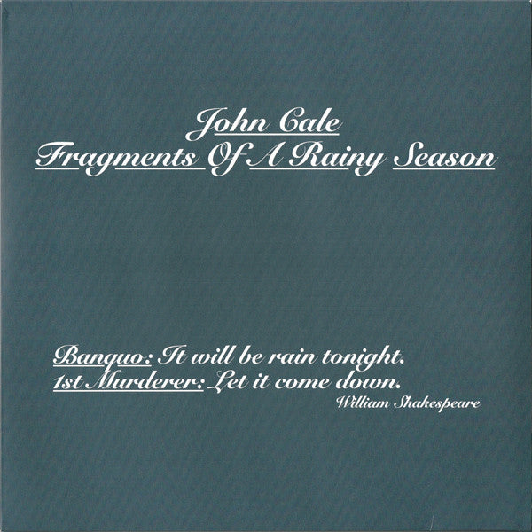 John Cale ~ Fragments Of A Rainy Season (Vinyl) - Djungel & Jazz