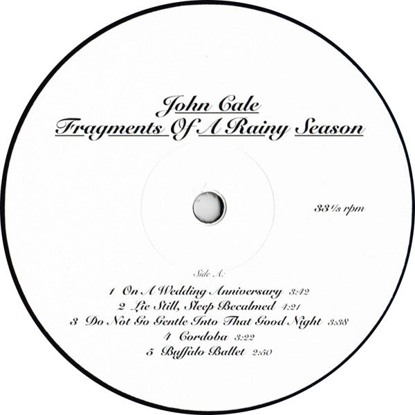 John Cale : Fragments Of A Rainy Season (2xLP, Album, RE, RM, 180)