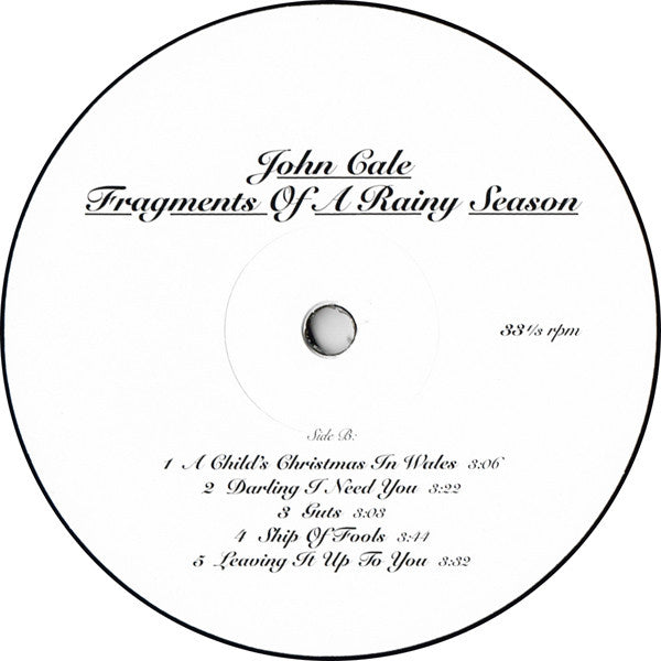 John Cale ~ Fragments Of A Rainy Season (Vinyl) - Djungel & Jazz