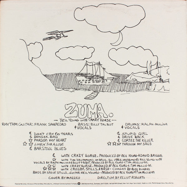 Neil Young With Crazy Horse : Zuma (LP, Album, Pit)