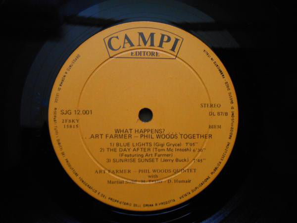 Art Farmer - Phil Woods ~ What Happens ?... (Vinyl) - Djungel & Jazz