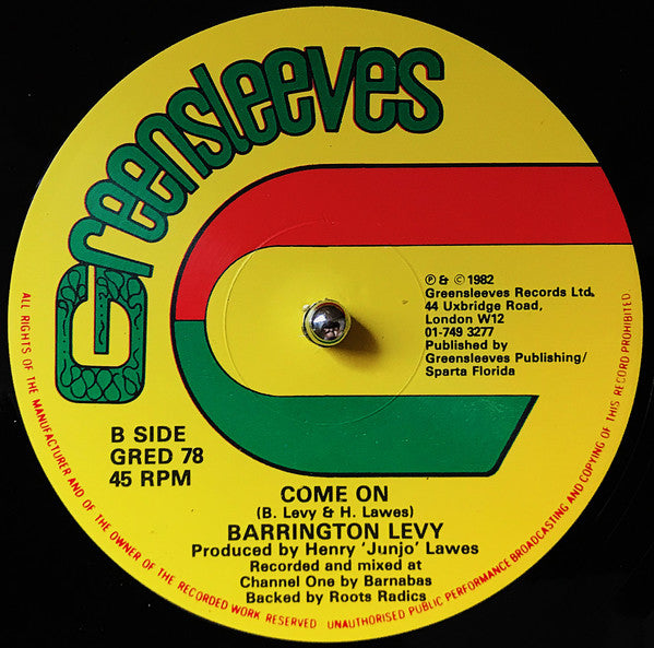 Papa Michigan & General Smiley / Barrington Levy ~ The Ghetto Man / Come On (Vinyl) - Djungel & Jazz