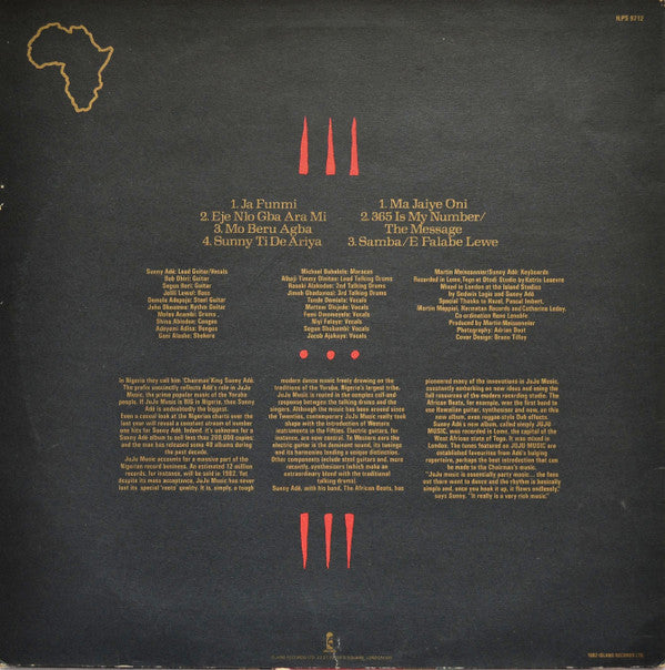 King Sunny Ade & His African Beats ~ Juju Music (Vinyl) - Djungel & Jazz