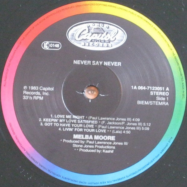 Melba Moore ~ Never Say Never (Vinyl) - Djungel & Jazz