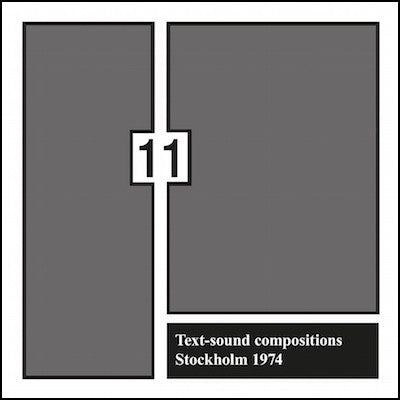 Various : Text-sound Compositions 11: Stockholm 1974 (LP, Comp)