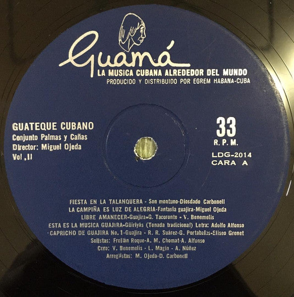 Miguel Ojeda ~ Guateque Cubano Vol.II (Vinyl) - Djungel & Jazz