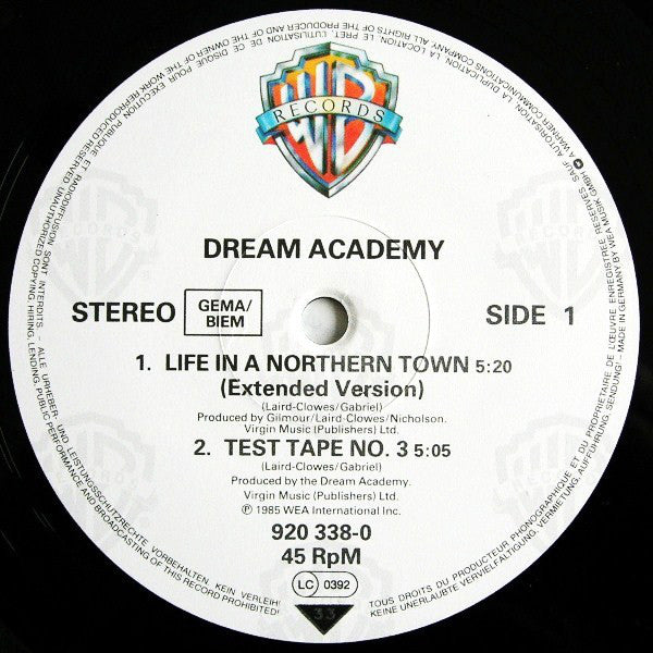 The Dream Academy ~ Life In A Northern Town (Extended Version) (Vinyl) - Djungel & Jazz