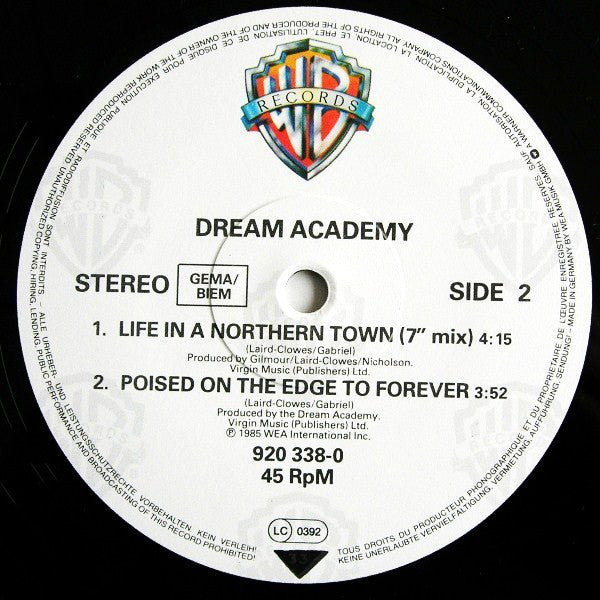 The Dream Academy ~ Life In A Northern Town (Extended Version) (Vinyl) - Djungel & Jazz