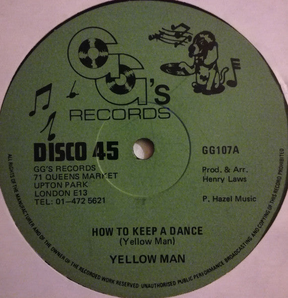 Yellowman / Junior Delgado : How To Keep A Dance / Loving You Girl (12")