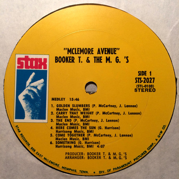 Booker T. & The M.G.'s ~ McLemore Avenue (Vinyl) - Djungel & Jazz