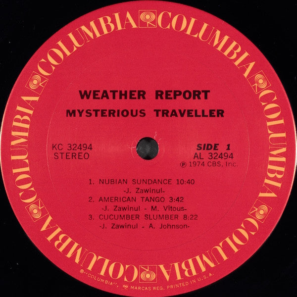 Weather Report ~ Mysterious Traveller (Vinyl) - Djungel & Jazz