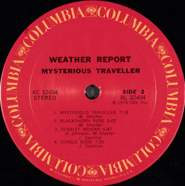 Weather Report ~ Mysterious Traveller (Vinyl) - Djungel & Jazz