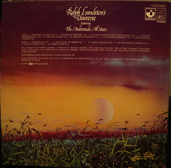Ralph Lundsten And The Andromeda All Stars : Universe (LP, Album)