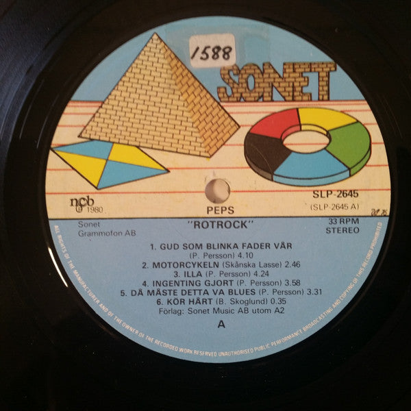 Peps Persson Med Blodsband Och Kapell ~ Rotrock (Vinyl) - Djungel & Jazz