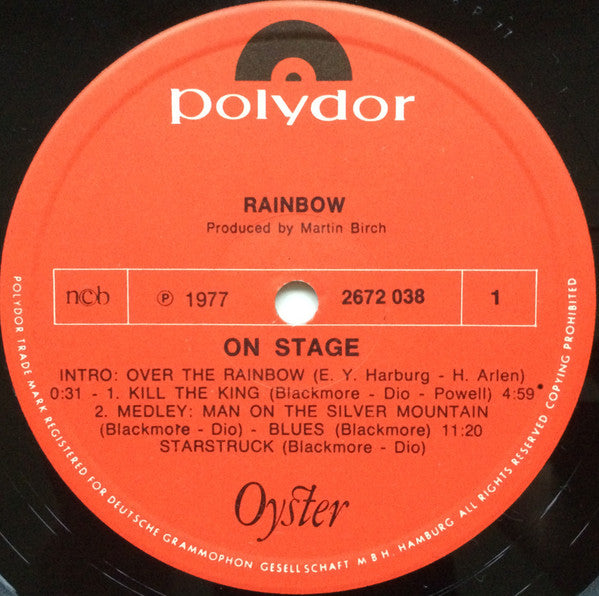 Rainbow ~ On Stage (Vinyl) - Djungel & Jazz