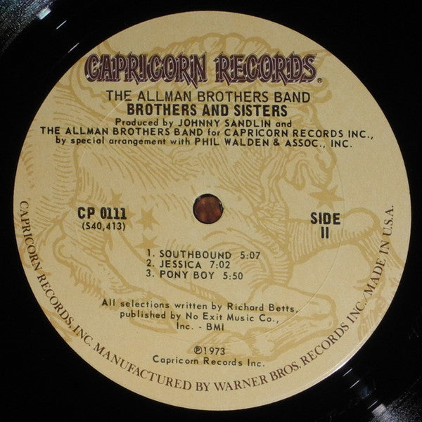 The Allman Brothers Band ~ Brothers And Sisters (Vinyl) - Djungel & Jazz