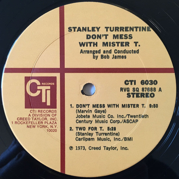 Stanley Turrentine ~ Don't Mess With Mister T. (Vinyl) - Djungel & Jazz