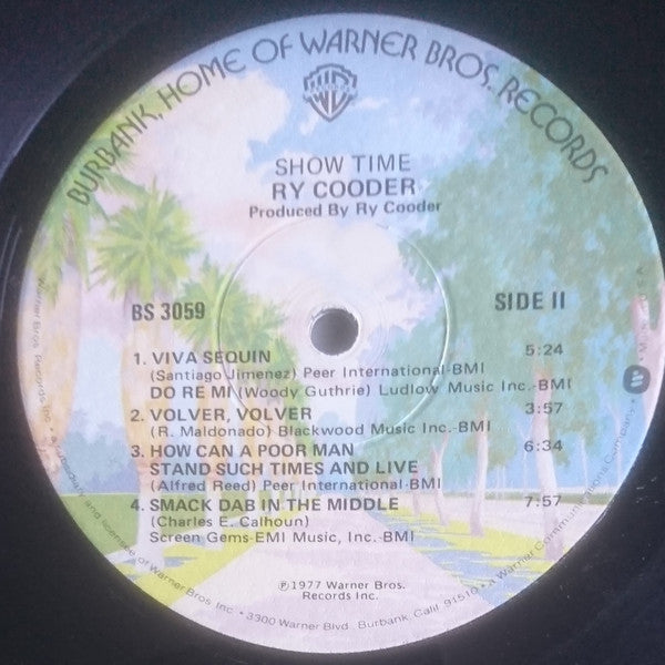 Ry Cooder : Show Time (LP, Album, Win)
