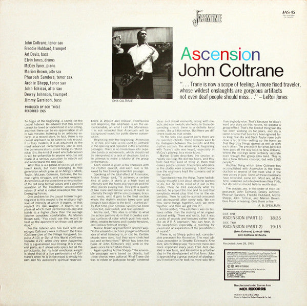 John Coltrane : Ascension (LP, Album, RE)