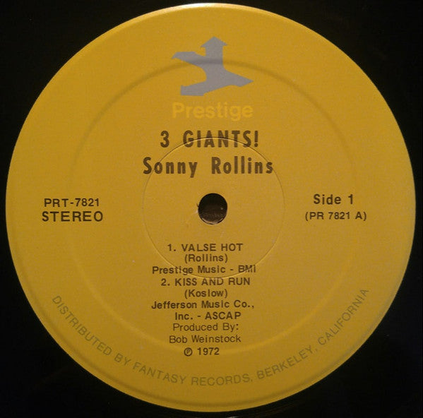 Sonny Rollins ~ Three Giants! (Vinyl) - Djungel & Jazz