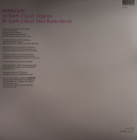 Paul Randolph : Earth 2 God (12")