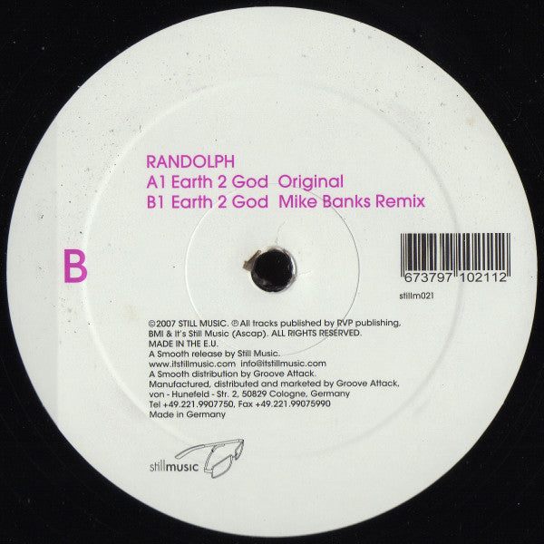 Paul Randolph : Earth 2 God (12")