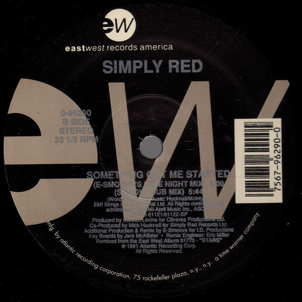 Simply Red ~ Something Got Me Started (The Steve Hurley Remixes) (Vinyl) - Djungel & Jazz
