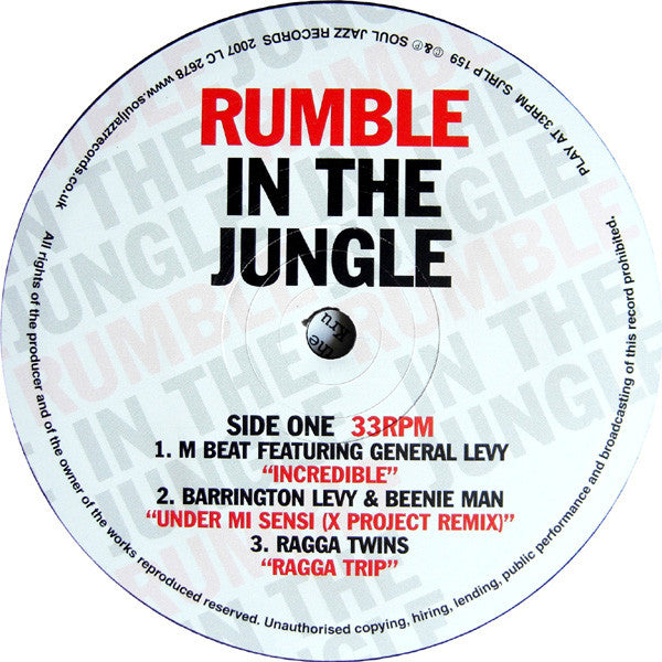 Various : Rumble In The Jungle (2xLP, Comp)
