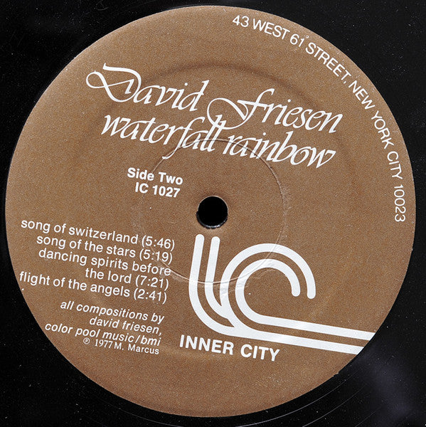 David Friesen ~ Waterfall Rainbow (Vinyl) - Djungel & Jazz