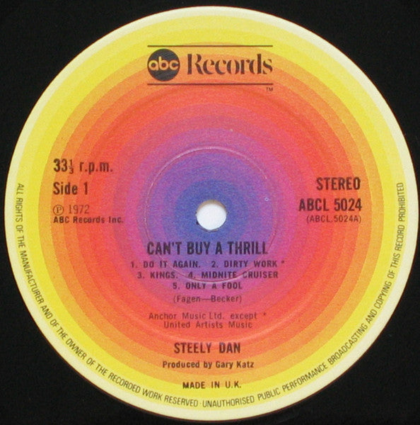 Steely Dan ~ Can't Buy A Thrill (Vinyl) - Djungel & Jazz