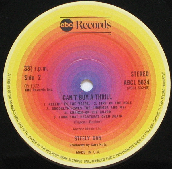 Steely Dan ~ Can't Buy A Thrill (Vinyl) - Djungel & Jazz