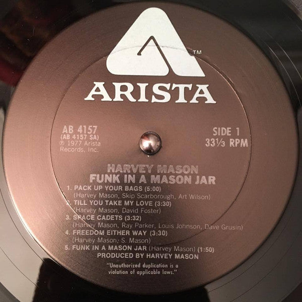 Harvey Mason ~ Funk In A Mason Jar (Vinyl) - Djungel & Jazz