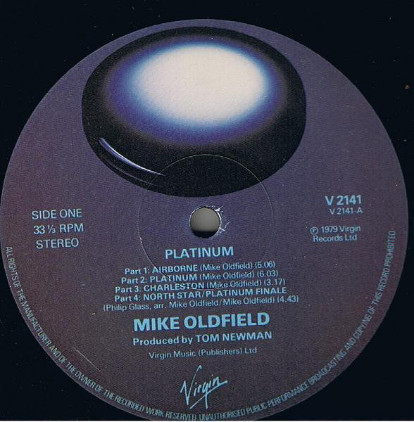 Mike Oldfield ~ Platinum (Vinyl) - Djungel & Jazz