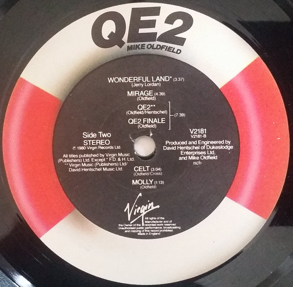 Mike Oldfield ~ QE2 (Vinyl) - Djungel & Jazz