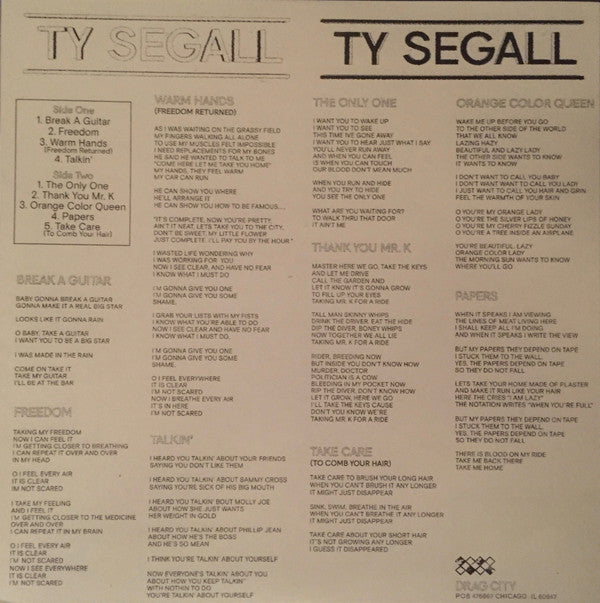 Ty Segall ~ Ty Segall (Vinyl) - Djungel & Jazz