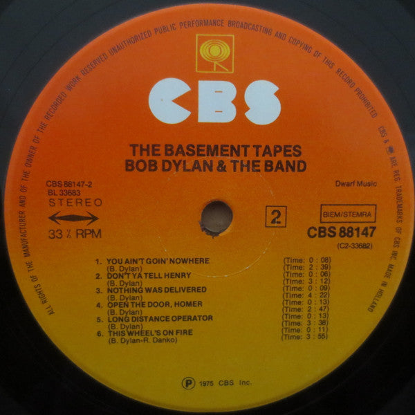 Bob Dylan & The Band ~ The Basement Tapes (Vinyl) - Djungel & Jazz