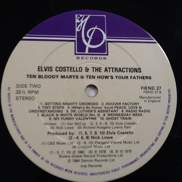 Elvis Costello And The Attractions ~ Ten Bloody Marys & Ten How's Your Fathers (Vinyl) - Djungel & Jazz