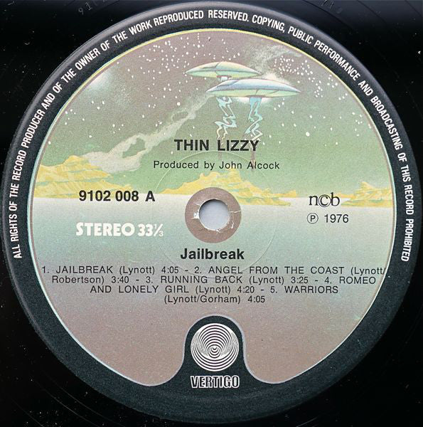 Thin Lizzy ~ Jailbreak (Vinyl) - Djungel & Jazz