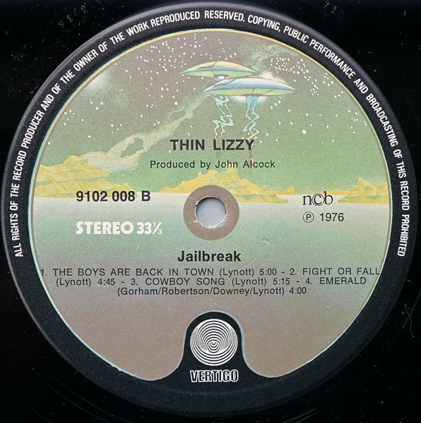 Thin Lizzy ~ Jailbreak (Vinyl) - Djungel & Jazz