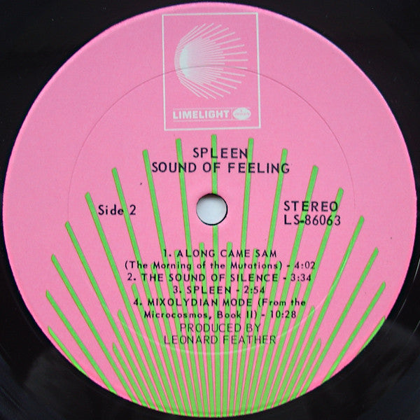 The Sound Of Feeling ~ Spleen (Vinyl) - Djungel & Jazz