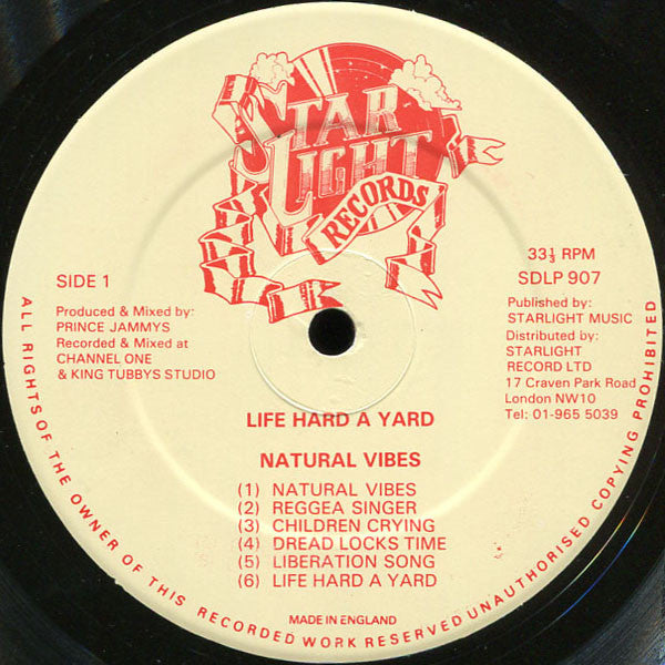 Natural Vibes : Life Hard A Yard (LP, Album)