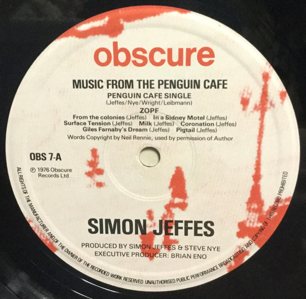 Simon Jeffes - Performed By Members Of The Penguin Café Orchestra ~ Music From The Penguin Café (Vinyl) - Djungel & Jazz