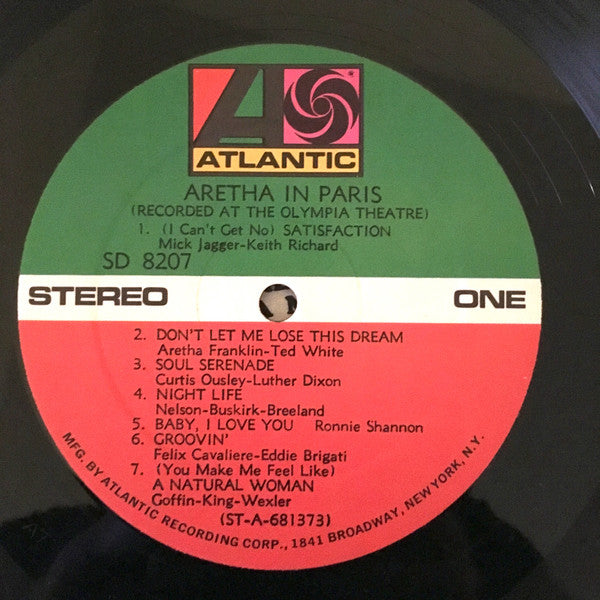 Aretha Franklin ~ Aretha In Paris (Vinyl) - Djungel & Jazz