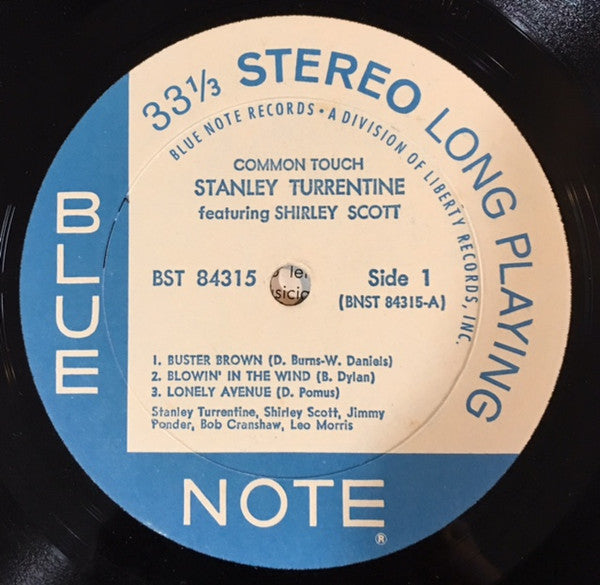 Stanley Turrentine Featuring Shirley Scott ~ Common Touch (Vinyl) - Djungel & Jazz