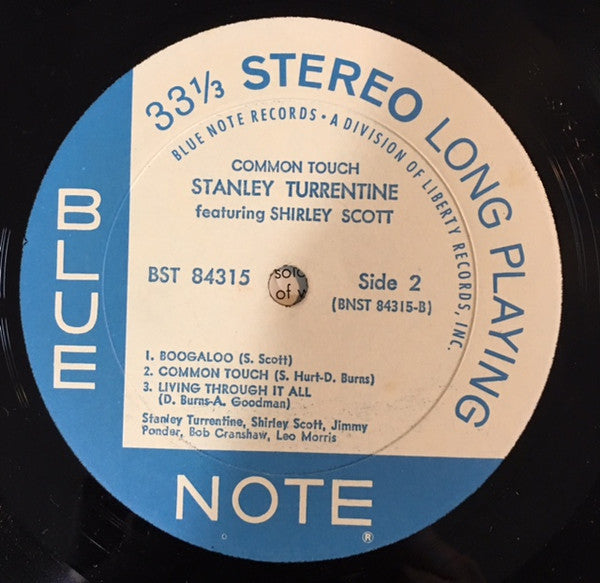 Stanley Turrentine Featuring Shirley Scott ~ Common Touch (Vinyl) - Djungel & Jazz