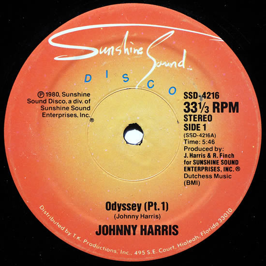 Johnny Harris : Odyssey (12")