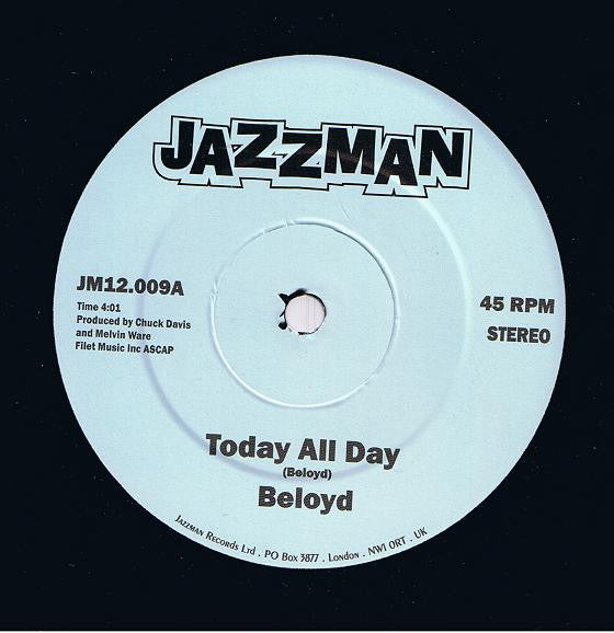 Beloyd Taylor : Today All Day / Get Into Your Life (12", RE)
