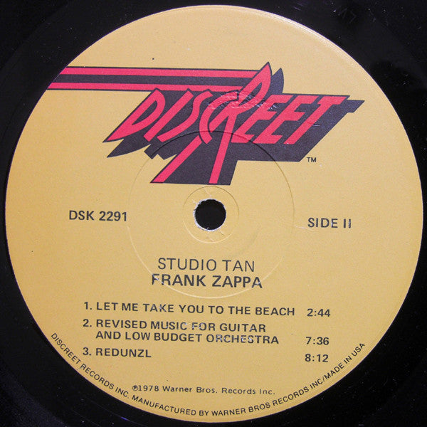 Frank Zappa ~ Studio Tan (Vinyl) - Djungel & Jazz