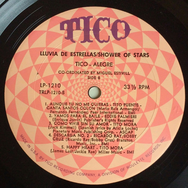 Various : Lluvia De Estrellas Tico Y Alegre (LP, Mono)